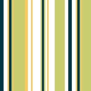 Stripes! (green, orange, dark blue)