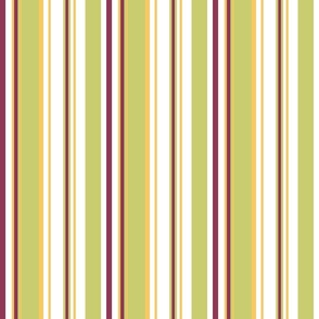Stripes! (Green, orange, wine)