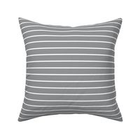 Ultimate gray with narrow white stripes - horizontal