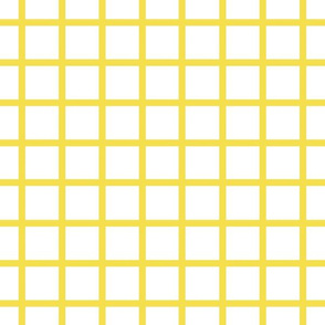 Illuminating yellow check on white