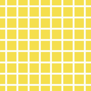 Illuminating yellow with narrow retro white check