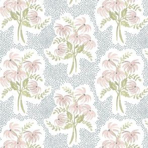 Pearl's Bouquet blush_ sage  and slate blue