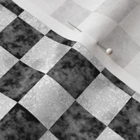 big checkered black and white marble