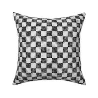 big checkered black and white marble