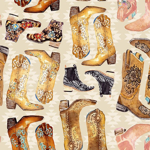 Traveller's Boots Collection _JUMBO scale fabric only