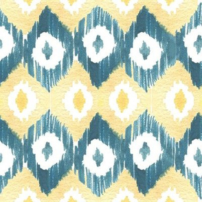 Ikat Blue and Yellow