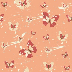 Butterflies in pastel