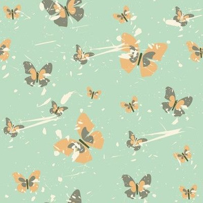 Butterflies in pastel