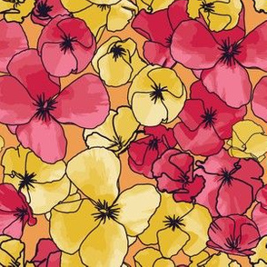 Flower Power | Red and Yellow