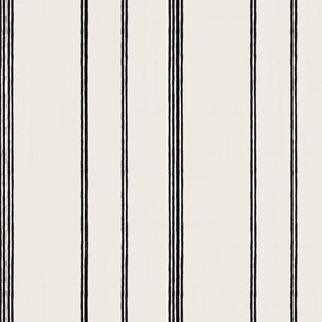 Parallel vertical stripes linen mud cloth
