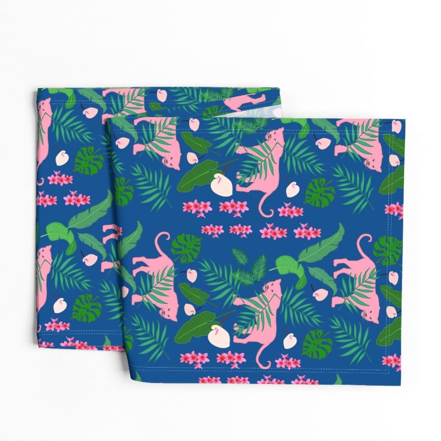 Pink Panther Panels #2 - ocean blue, medium 