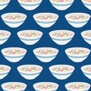 cereal bowls - blue - LAD21