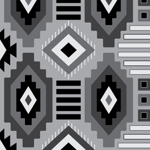 Saddle Blanket Inspired Gray large