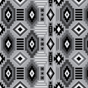 Saddle Blanket Inspired Gray