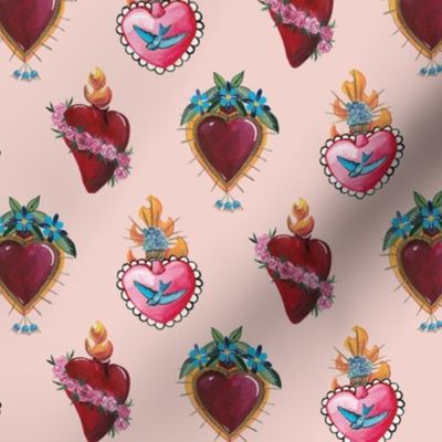 sacred hearts -  pink