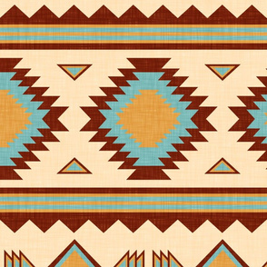 American Southwest Inspired Blanket Large Scaled Blanket