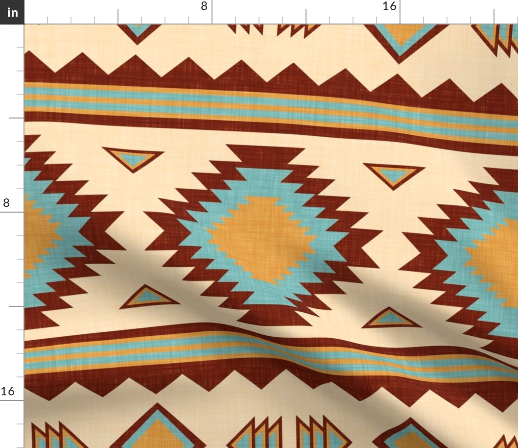 American Southwest Inspired Blanket Large Scaled Blanket