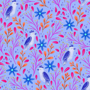 Folk Birds | Bright Blue