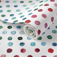 watercolor dots multi stripe