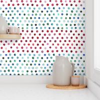 watercolor dots multi stripe