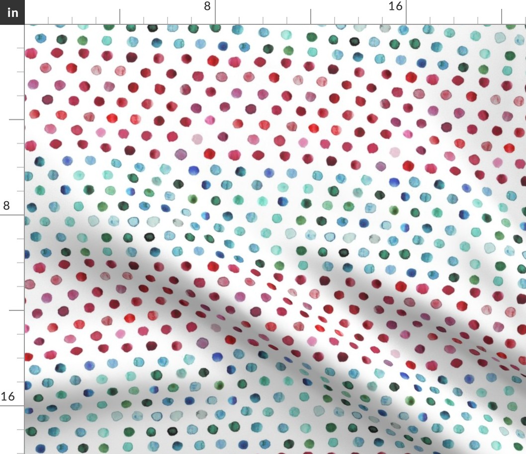 watercolor dots multi stripe