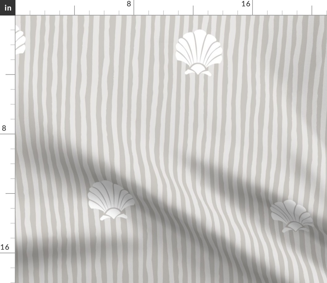 Shell Stripes | Soft Warm Taupe