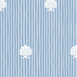 Shell Stripes | Soft Cape Cod Blue