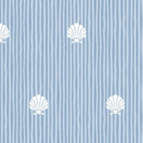 Shell Stripes |Small|Soft Cape Cod Blue