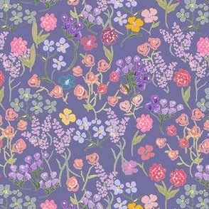 Spring Imaginary Garden In Lavender