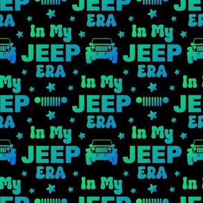 Big In My Jeep Era Green Blue Black