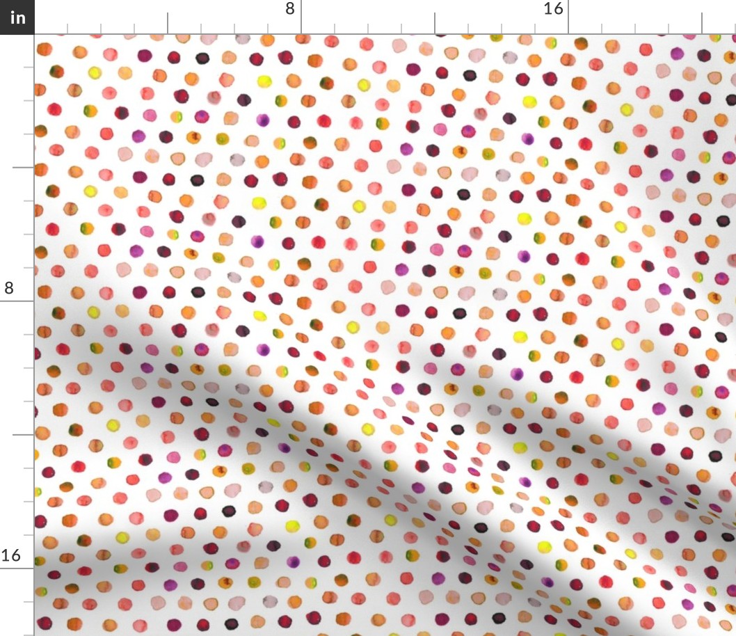 Indian summer watercolor dots 