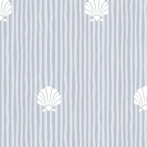 Shell Stripes | Soft Cool Gray