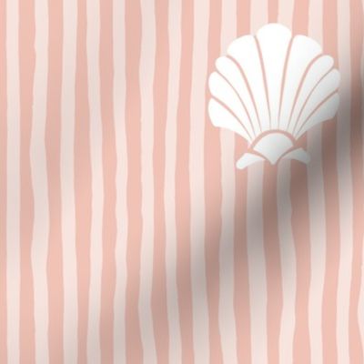 Shell Stripes | Hushed Coral Light