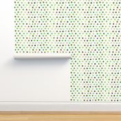 watercolor dots green