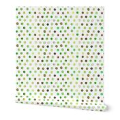 watercolor dots green