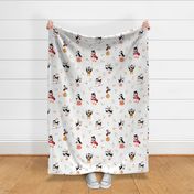 A Circus of Puffins | White Large Scale