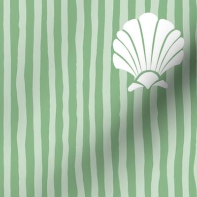 Shell Stripes | Sea Grass Green