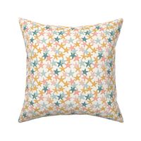 (small scale) Starfish - butterscotch - summer beach nautical - C21