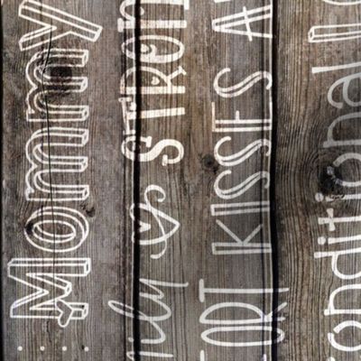 Mom Typography White on Barnwood rotated - large scale