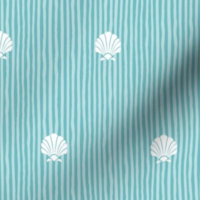 Shell Stripes |Sm| Sea Glass Aqua