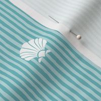 Shell Stripes |Sm| Sea Glass Aqua