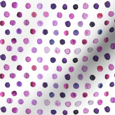 watercolor dots purple