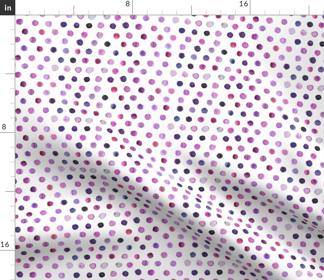watercolor dots purple