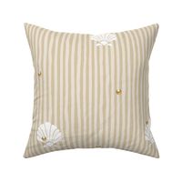 Shell Pearl Stripes | Gold + Buttercream