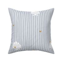 Shell Pearl Stripes | Gold + Soft Cool Gray