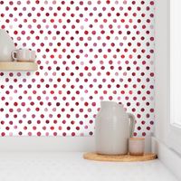 watercolor dots red 