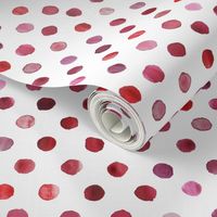 watercolor dots red 