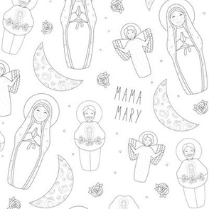 Catholic Our Lady of Guadalupe // Color the Saints