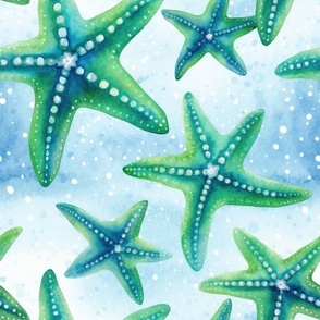 Bigger Watercolor Starfish