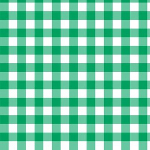 Saint Patricks Day Green Gingham Plaid Check Pattern Straight-01